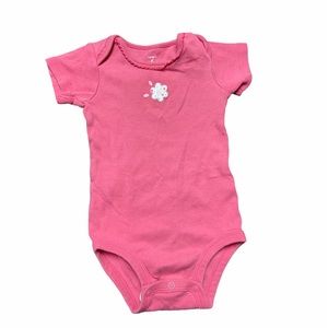Carter’s Girls Pink Flower Onesie Size 6